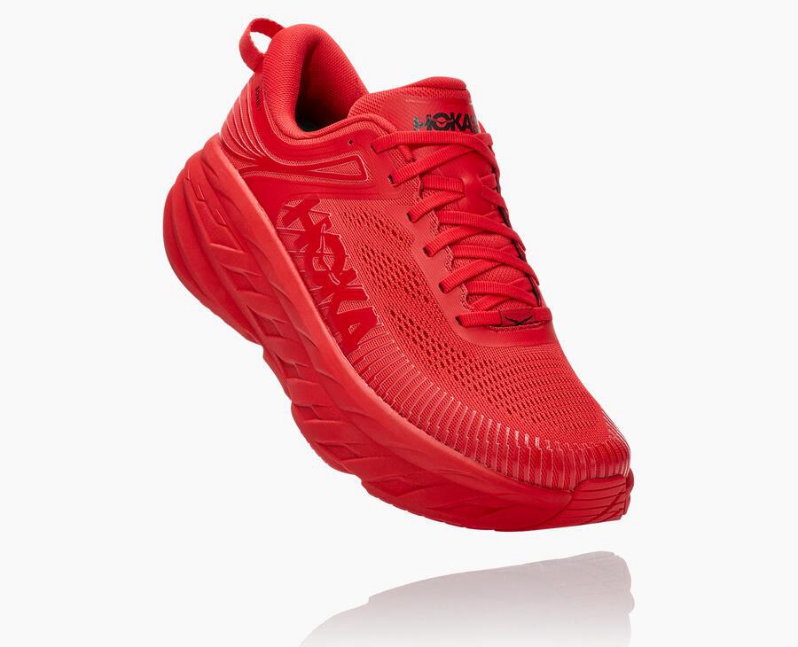 Zapatillas Running Hoka One One Hombre - Bondi 7 - Rojas - VCT897635